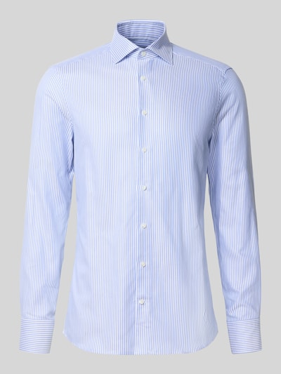 Stenstroms Slim Fit Business-Hemd mit Kentkragen Blau 2