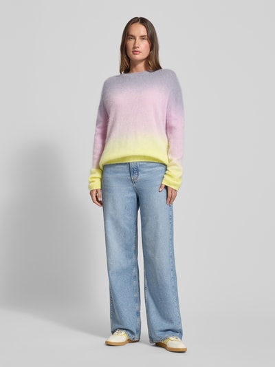 Herzensangelegenheit Strickpullover aus Kaschmir-Woll-Mix Rose 1