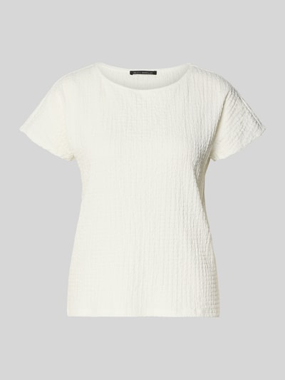 Produktfoto, T-Shirt mit Strukturmuster und Rundhalsausschnitt von Betty Barclay, weiß, Material-Mix mit Stretch-Anteil, Regular-Fit