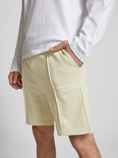 Jack & Jones Sweatshorts mit Label-Print Modell 'KANE' Mint 3