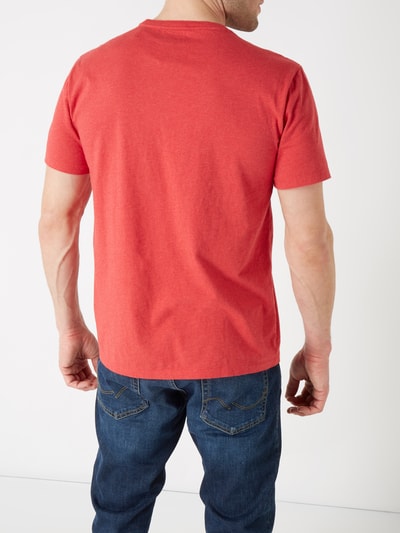 Polo Ralph Lauren Slim Fit T-Shirt mit Logo-Stickerei Rot Melange 5