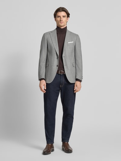 Carl Gross 2-Knopf-Sakko mit Reverskragen Modell 'Franz' Hellgrau 1