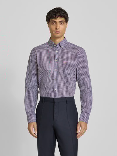 Fynch-Hatton Freizeithemd mit Knopfleiste Kirsche 4