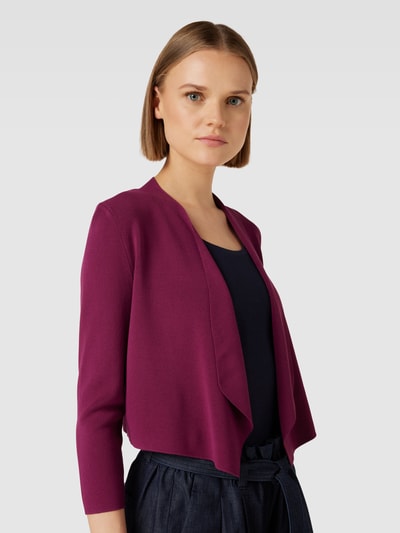 comma Cropped Cardigan mit 3/4-Ärmel Bordeaux Rot 3