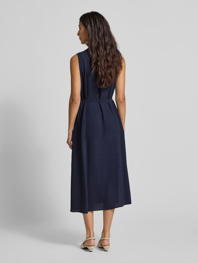 BOSS Getailleerde zakelijke jurk van pure viscose, model 'DIMOSA' Marineblauw - 5