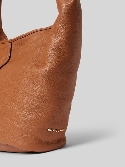 MICHAEL Michael Kors Handtas van runderleer, model 'SONNY' Cognac - 3