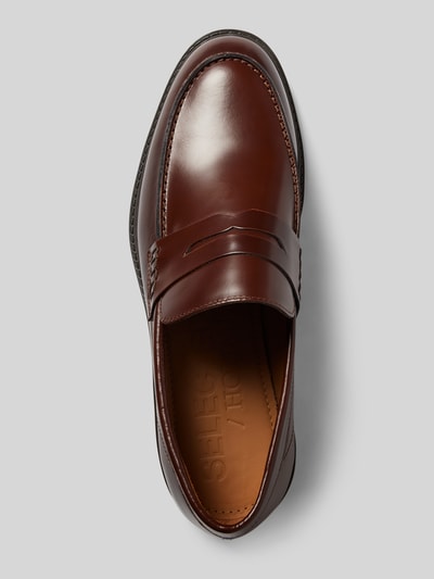 SELECTED HOMME Penny loafers van leer, model 'BLAKE' Cognac - 4