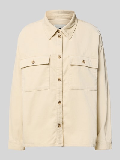 Only Loose fit overhemdjack van puur katoen, model 'MOXIE' Ecru - 2