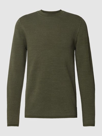 Marc O'Polo Gebreide pullover met ronde hals Olijfgroen - 2