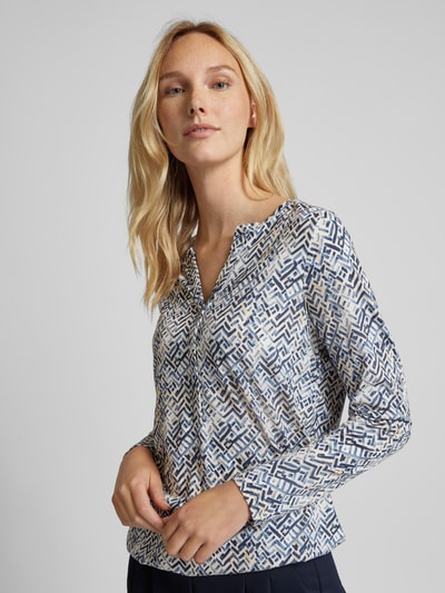 Soyaconcept Regular fit blouseshirt met V-hals, model 'FELICITY' Blauw - 3