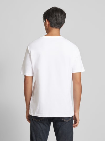 Dickies T-shirt met labelprint, model 'AITKIN' Wit - 5