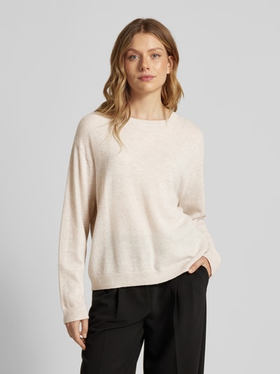 Christian Berg Woman Gebreide pullover met ribboorden Beige gemêleerd - 4