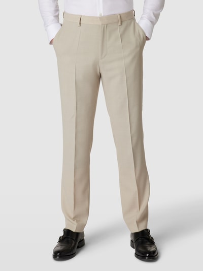 BOSS Pantalon met scheerwol, model 'Leon' Beige - 4