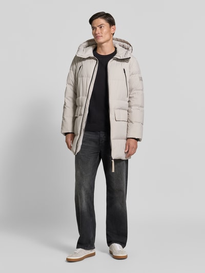 Marc O'Polo Regular Fit Daunenjacke mit Kapuze Offwhite 1
