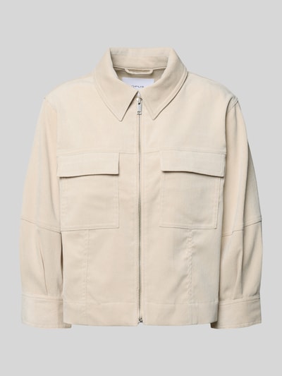 OPUS Kurtka sztruksowa z kieszeniami na piersi model ‘Hamoni’ Piaskowy 2