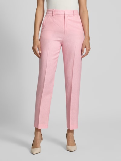 Mango Leinenhose mit Gesäßtaschen Modell 'BORELI' Hellrosa 4