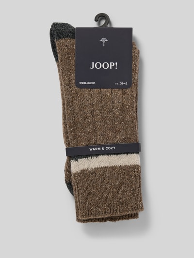 JOOP! Collection Sokken met wol en kasjmier Hazelnoot - 3