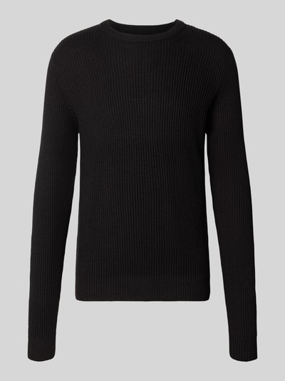 JACK & JONES Strickpullover mit Rundhalsausschnitt Modell 'PANNEL' Black 1