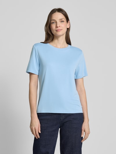 Tom Tailor Denim Loose Fit T-Shirt aus Modal-Mix Hellblau 4