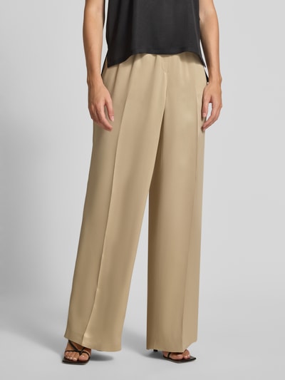 BOSS Relaxed Fit Hose aus Satin Modell TAVATI' Beige 4