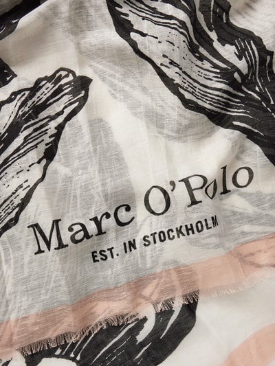 Marc O'Polo Schal aus Leinen-Baumwoll-Mix im Allover-Look Offwhite 2