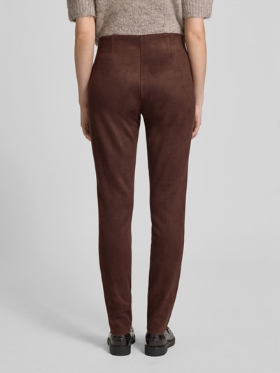 FREE/QUENT Spodnie materiałowe z imitacji zamszu model ‘LEXIE’ Szarobrązowy 5