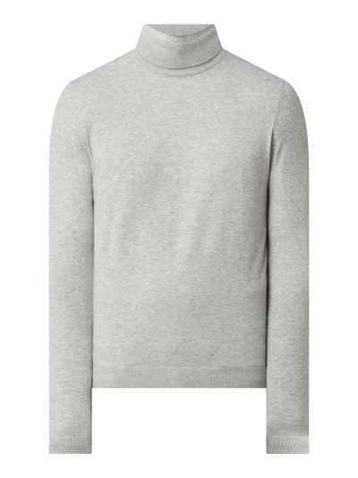 Tom Tailor Rollkragenpullover mit Lyocell-Anteil  Hellgrau Melange 2