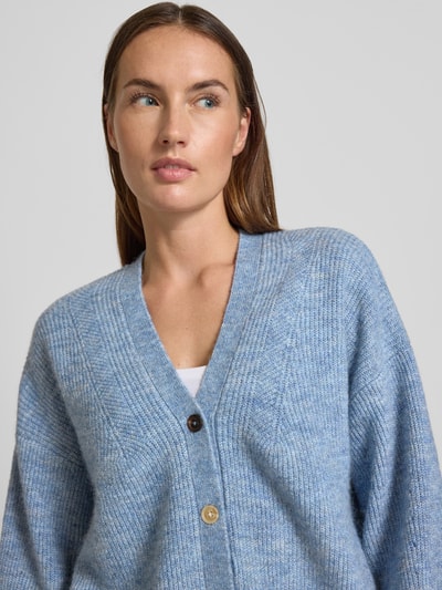 Scotch & Soda Oversized Strickjacke mit Knopfleiste Hellblau 3