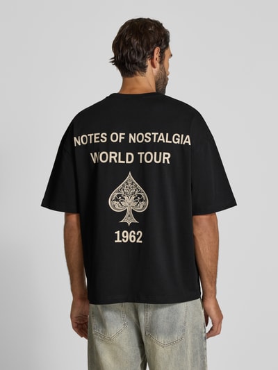 Don´t Waste Culture T-Shirt mit Label-Print Modell 'Javari' Black 5