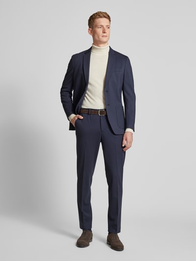 SELECTED HOMME Slim fit pantalon met achterzakken, model 'DELON' Donkerblauw - 1