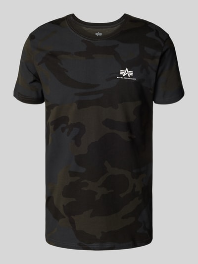 Alpha Industries T-Shirt mit Label-Print Black 2