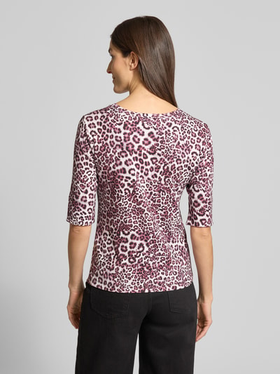 Marc Cain 3/4-Shirt mit Rundhalsausschnitt Bordeaux 5