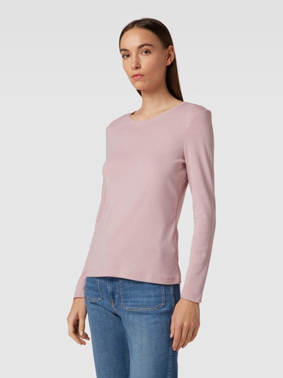 Montego Longsleeve im unifarbenen Design Altrosa Melange 4