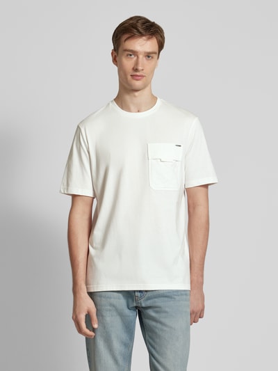 Antony Morato T-shirt met borstzak Offwhite - 4