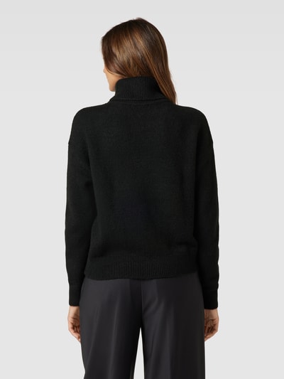 Christian Berg Woman Rollkragenpullover mit überschnittenen Schultern Black 5