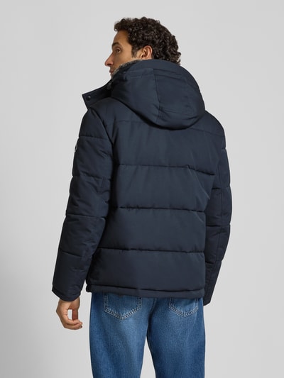 Strellson Regular fit gewatteerd jack met ritszakken model 'ARCOLA' Donkerblauw - 5