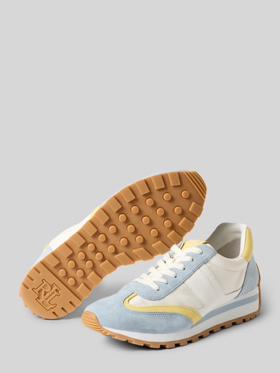 Lauren Ralph Lauren Sneaker aus echtem Leder Modell 'DANI' Hellblau 4