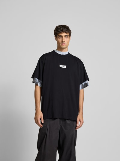 MM6 Maison Margiela T-Shirt mit Label-Detail Black 4