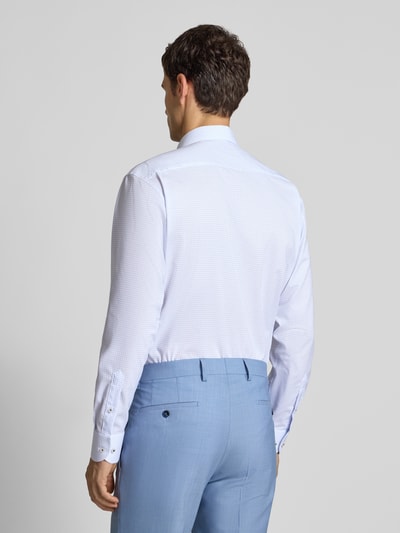 ETERNA Regular fit vrijetijdsoverhemd met borstzak, model 'Kent' Bleu - 5