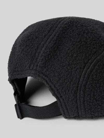 PEAK PERFORMANCE Baseballpet in fleecelook met logostitching Zwart - 2