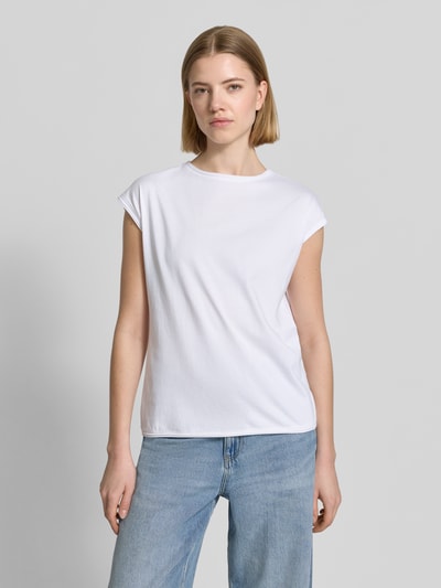 Christian Berg Woman t-shirt z okrągłym dekoltem i zrolowanym brzegiem Biały 4