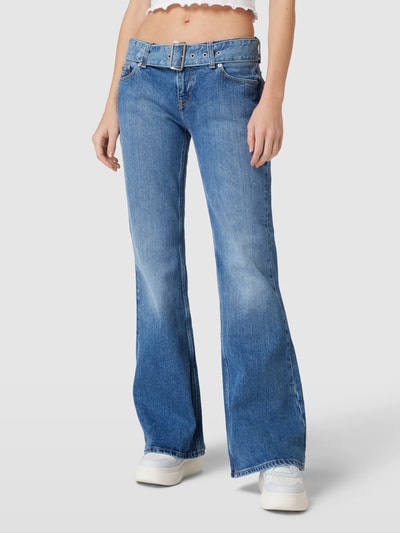 Tommy Jeans Flared Jeans mit Gürtel Modell 'SOPHIE' Jeansblau 4