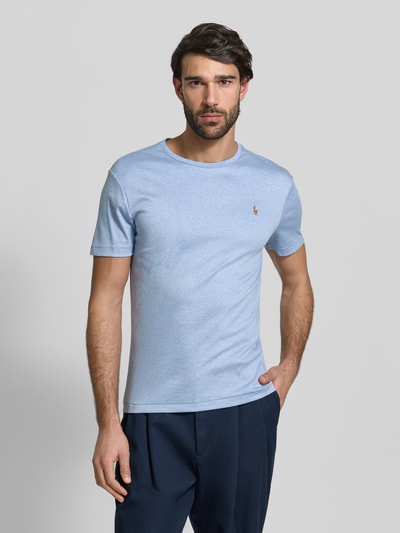 Polo Ralph Lauren Regular Fit T-Shirt aus reiner Baumwolle Bleu 4