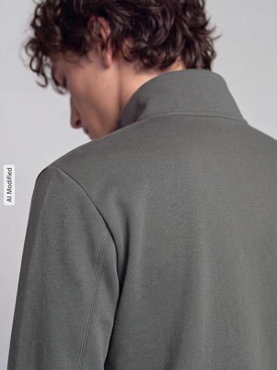 G-Star RAW Sweatjacke mit Logo-Detail Mittelgrau 3