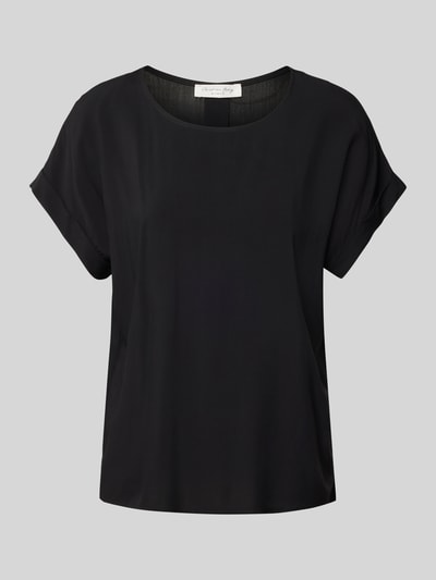 Christian Berg Woman Blusenshirt aus Viskose mit Rundhalsausschnitt Black 2