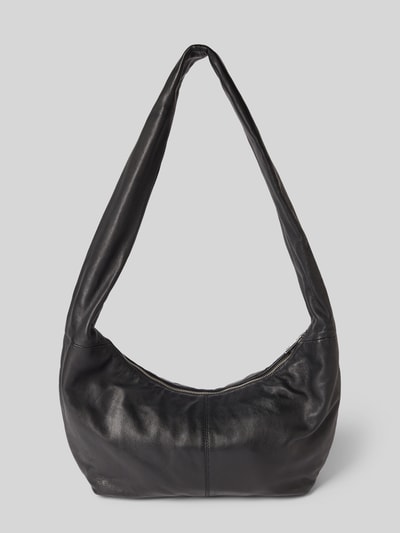 LIEBESKIND BERLIN Schoudertas van echt leer, model 'Hobo' Zwart - 4