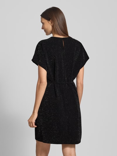 Selected Femme Oversized jurk met strikceintuur, model 'SANDRA' Zwart - 5