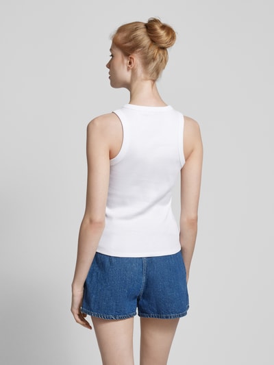 Tom Tailor Denim Tanktop mit Feinripp Weiss 5