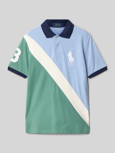 Polo Ralph Lauren Teens Regular Fit Poloshirt mit Label-Stitching Bleu 1