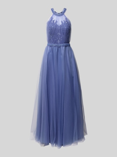 Laona Abendkleid mit Neckholder Blau 2